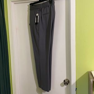 Size 14 Dark Grey Ava Tie Waist Straight Leg Pant